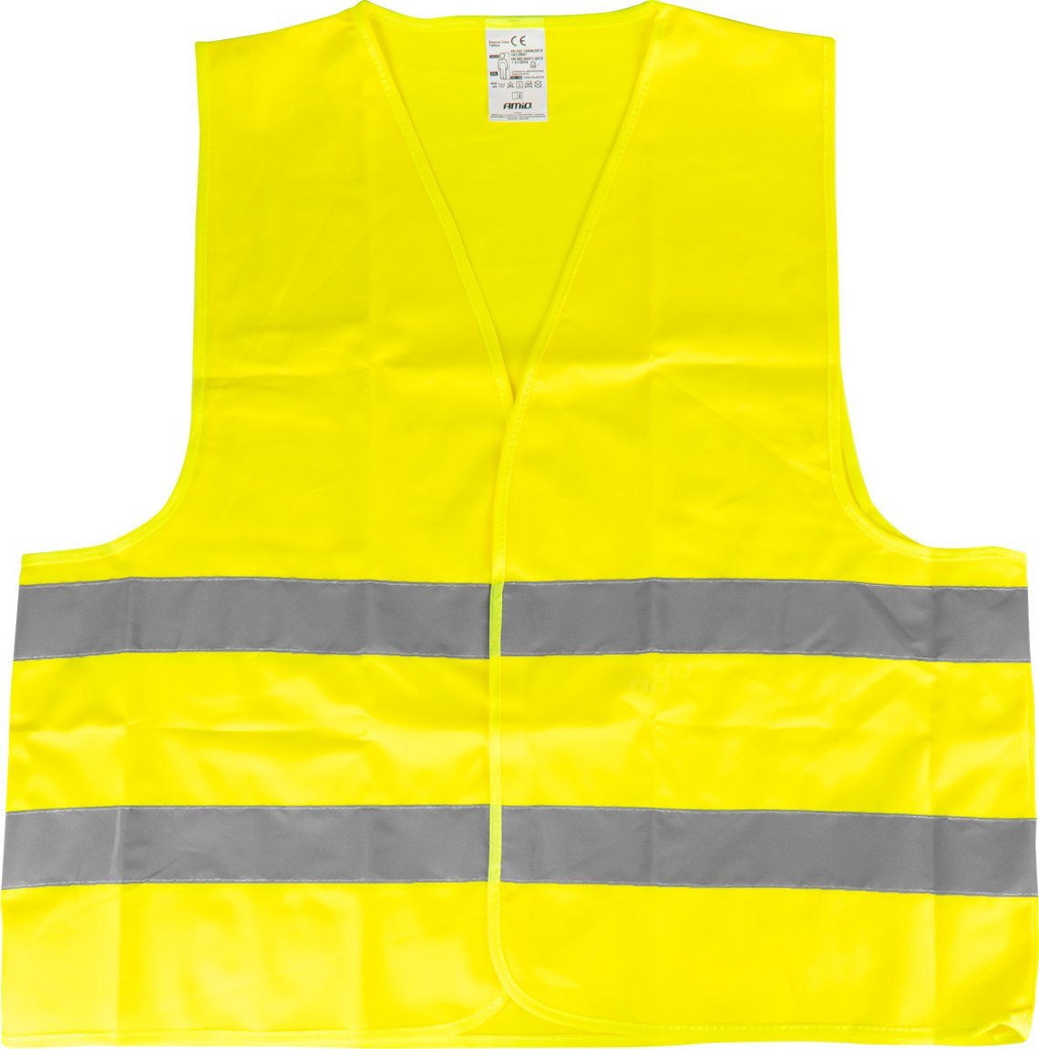 AMiO Kamizelka ostrzegawcza odblaskowa żółta xxxl z certyfikatem amio-03935