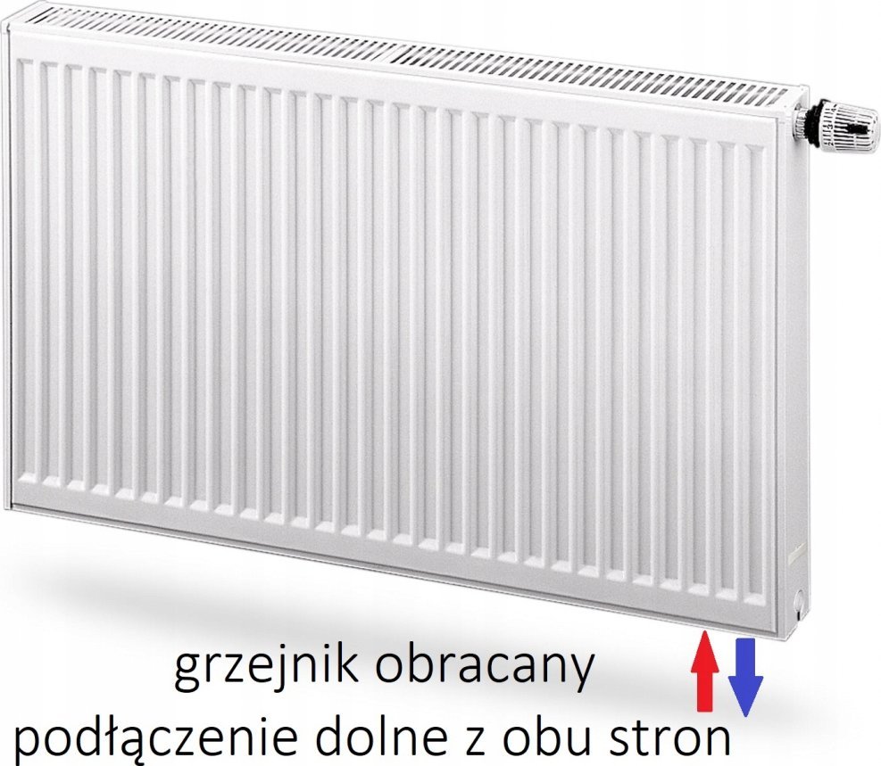 Grzejnik stalowy INVENA CV22 600x400 V 22 Dolny 48h