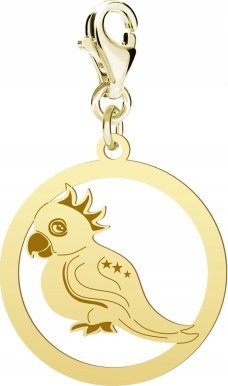 Radziszewska Jewellery Pozłacany Charms CUTIE PAPUŻKA DEDYKACJA