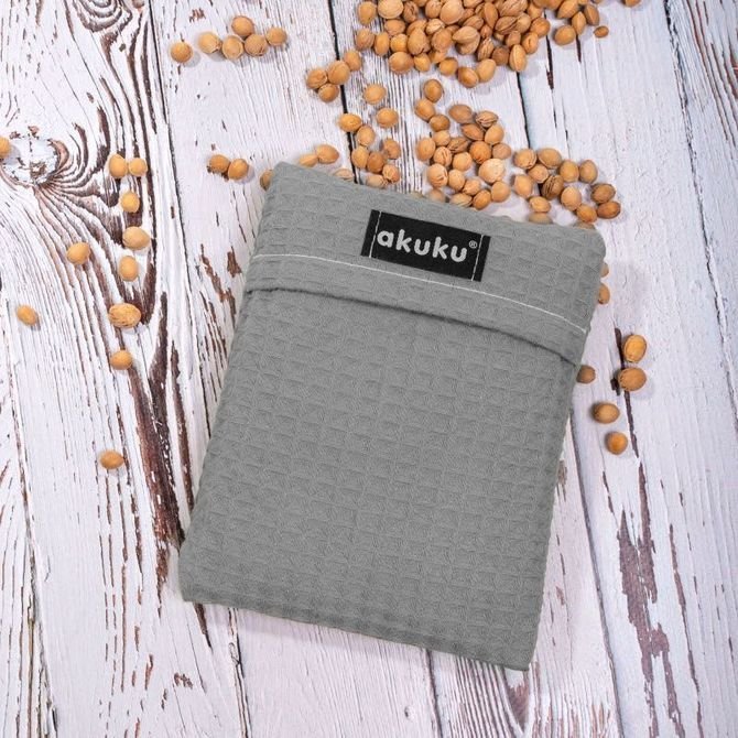 Akuku A0635 TERMOFOR PESTKI WIŚNI 13 X 16 CM SZARY