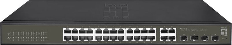 Switch LevelOne LevelOne GES-2128 łącza sieciowe Zarządzany L2 Gigabit Ethernet (10/100/1000) Czarny