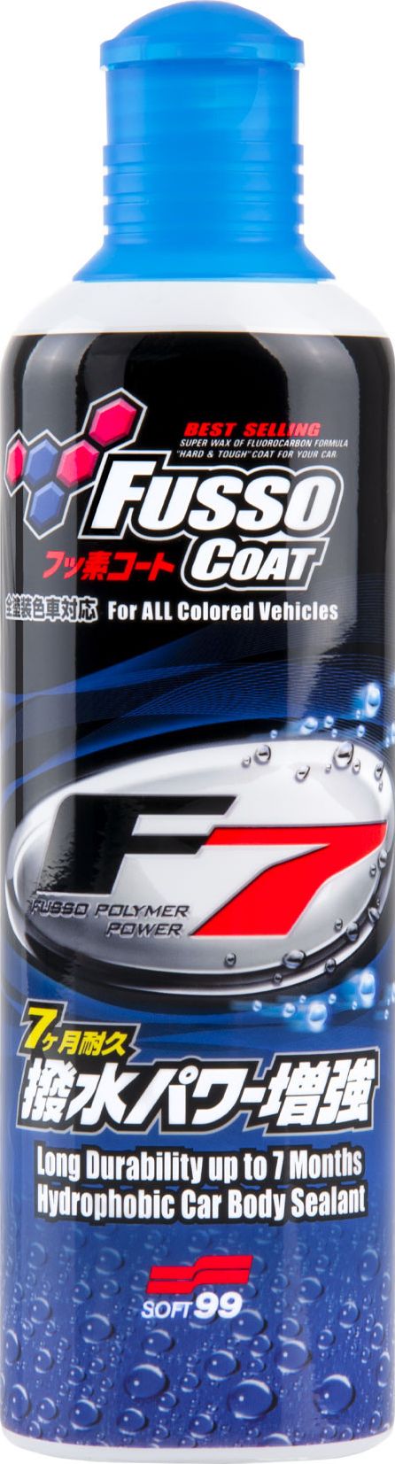 Soft99 Fusso Coat F7 All Colours, płynny wosk samochodowy, 300 ml
