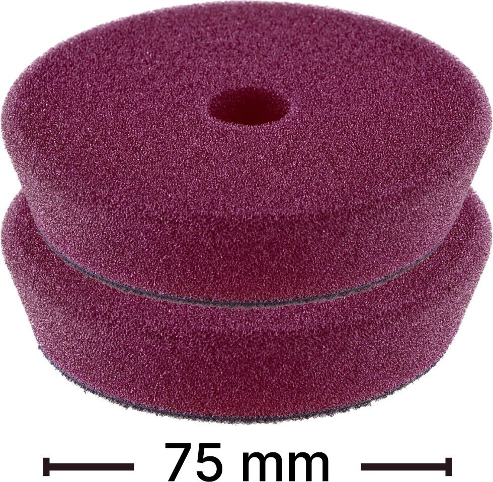 Purple polishing sponge FLEX PP-M D75 VE, 2pcs