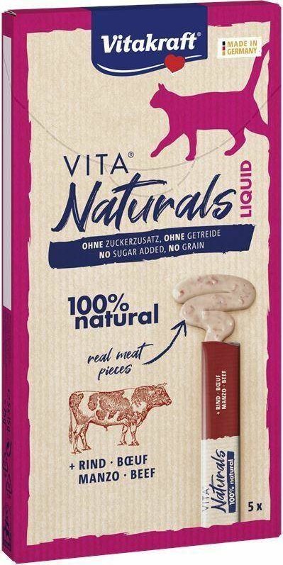 Vitakraft VITAKRAFT KOT 6x15g NATURALS LIQUID BEEF /11