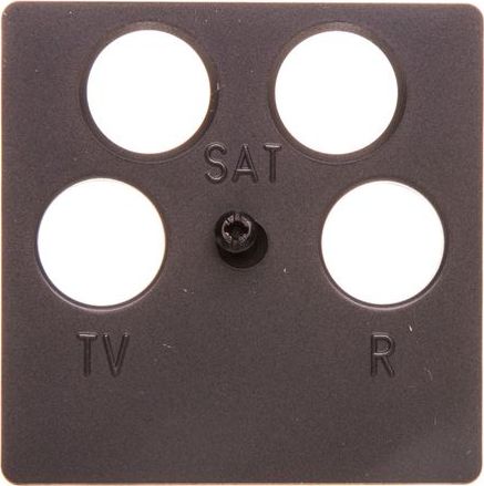 Schneider Electric K.1 Płytka centralna do gniazda antenowego 4-wyjściowego antracyt B.1/B.3/B.7 Glas 14841606