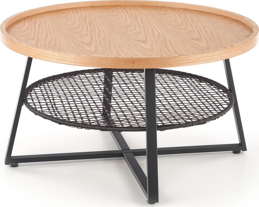 Halmar Stolik kawowy FLORENCE 80x80 dąb/czarny