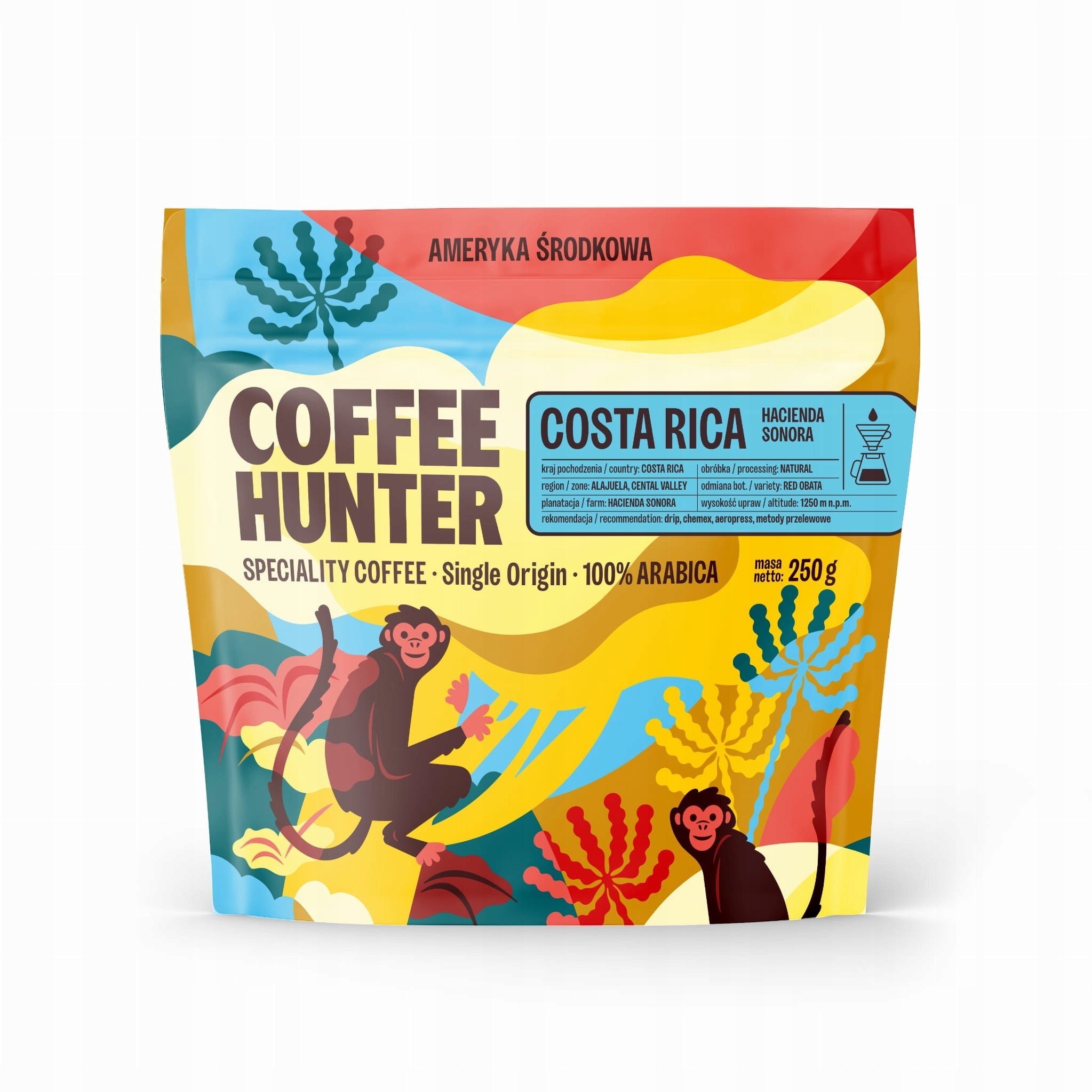 Kawa ziarnista COFFEE HUNTER Costa Rica Hacienda Sonora Red Obata 250g