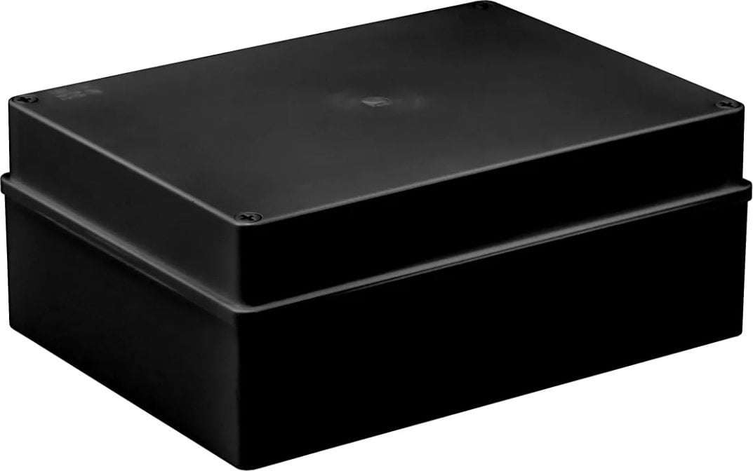 Puszka Natynkowa Hermetyczna Czarna Ip65 300 X 220 X 120Mm Bez Dławic S-Box 616C Pawbol
