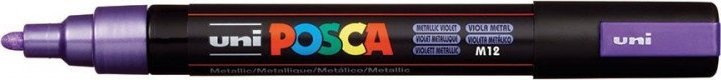 Uni MARKER PLAKATOWY UNI POSCA PC-5M METALICZNY FIOLETOWY