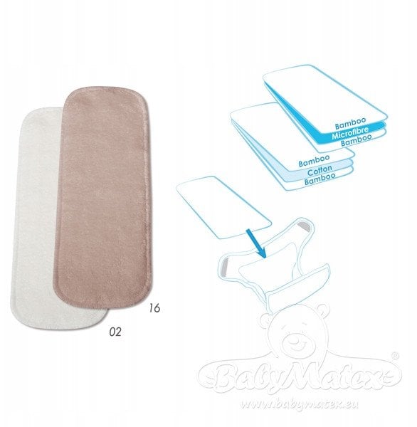 Bambusowe wkłady do pieluch wielorazowych 3 szt.