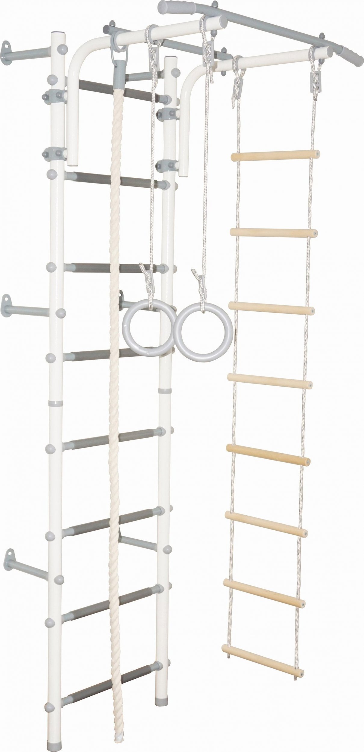 TOTALFIT Drabinka gimnastyczna MAŁY ATLETA 1 biało-szara