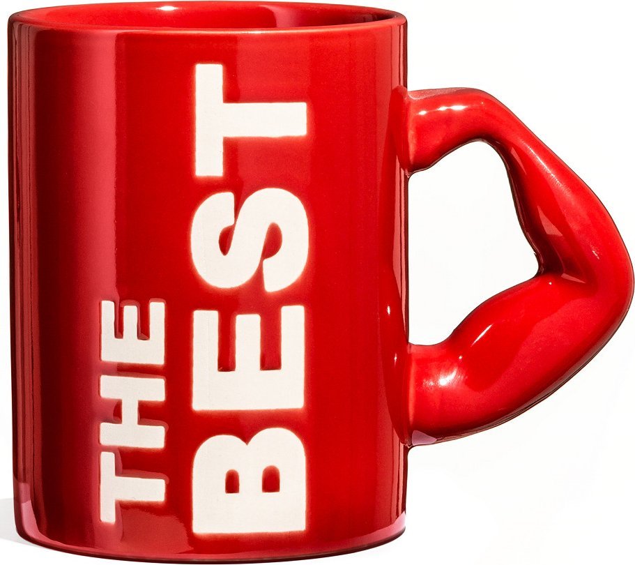 Gadget Master Czerwony Kubek THE BEST - Tylko dla Najlepszych