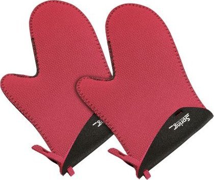 Hurtel Rękawice kuchenne, 2 szt., 23 x 15 x 3 cm, neopren, czerwono-czarne SPRING GRIPS / Spring