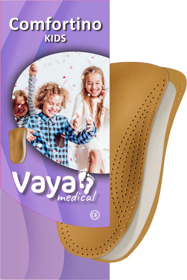 VAYA COMFORTINO Wkładka typu 3/4 dla dzięcięcych stóp płasko-koślawych 34