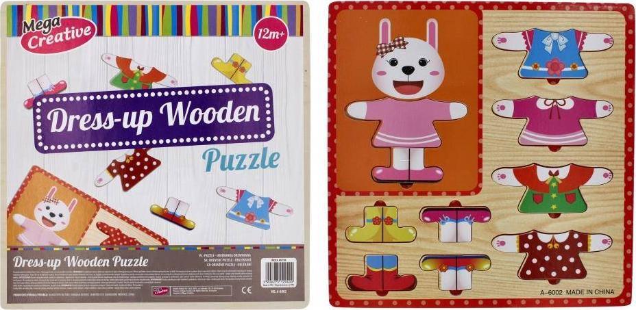 Mega Creative UKLADANKA DREW UBIERANKA 10EL 30X30 MC WOOD 80/