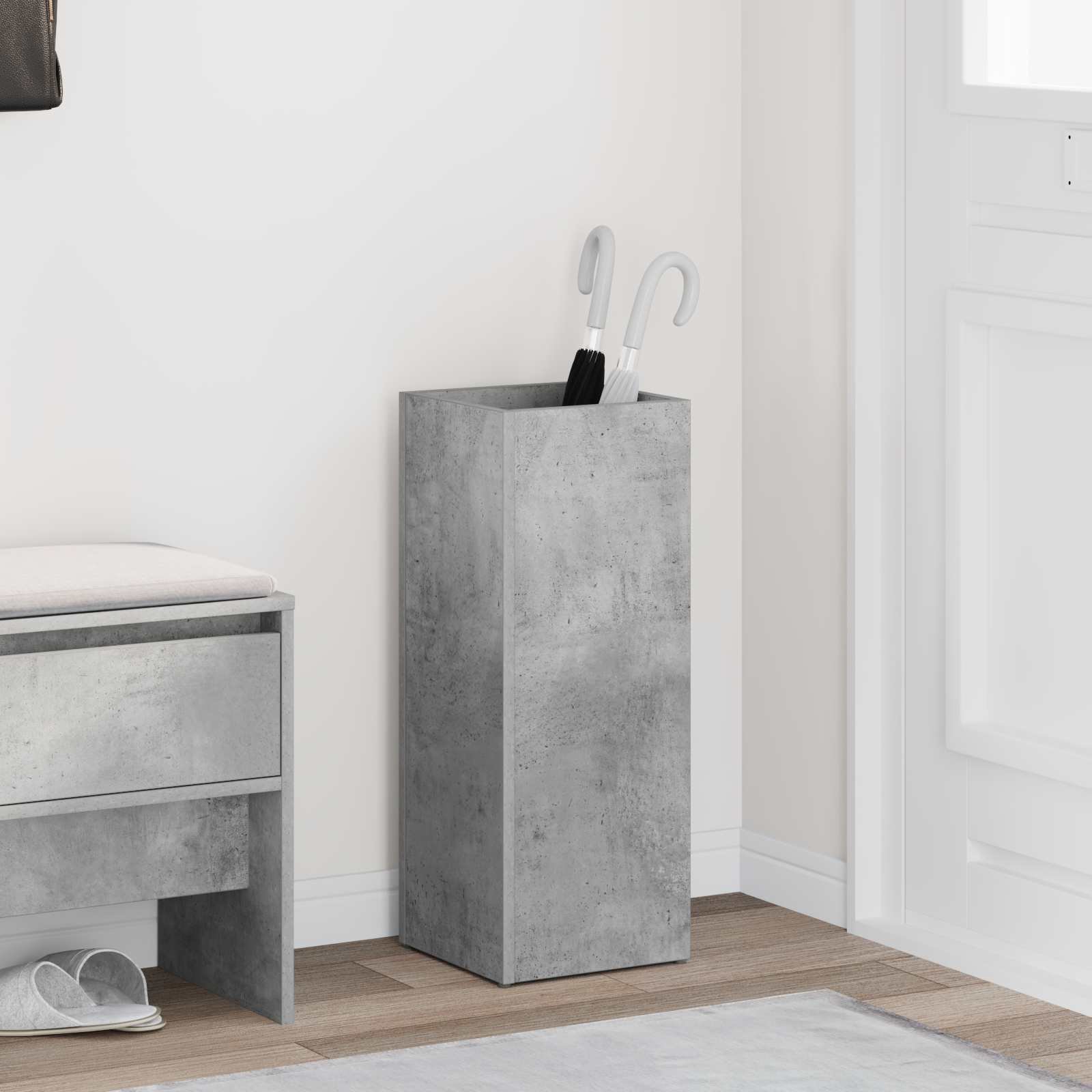 vidaXL Stojak na parasol Betonowy szary 25 x 24.5 x 64.5 cm