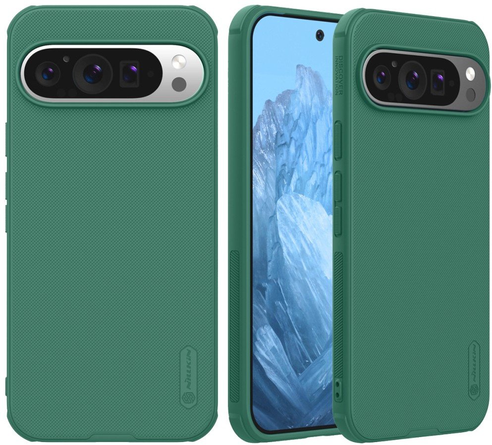 Etui Matowe Nillkin Super Frosted Shield Pro do Google Pixel 9 Pro XL, zielone