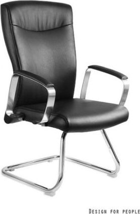 Krzesło biurowe Unique Fotel biurowy ADELLA SKID czarny