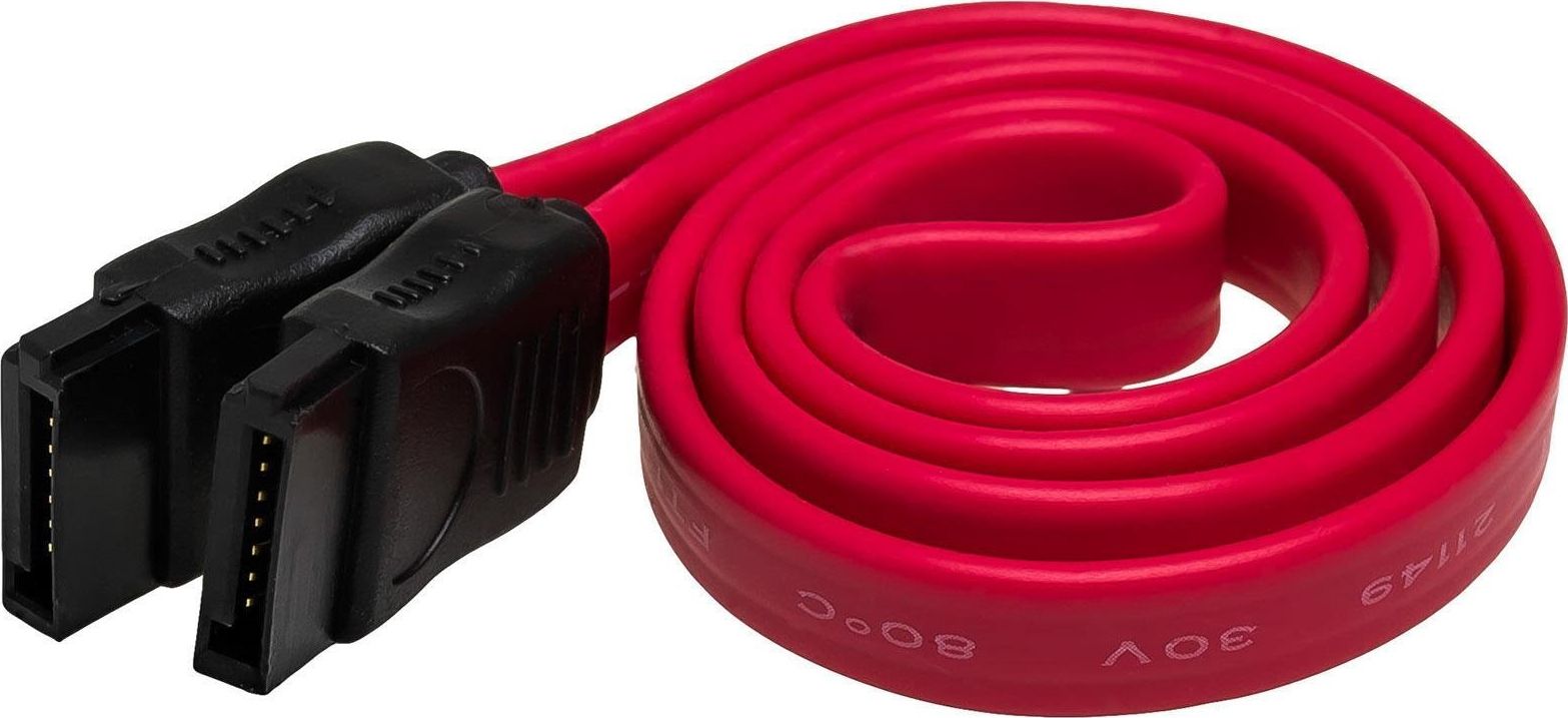 Akyga SATA - SATA, 0.5m, Czerwony (AK-CA-27)
