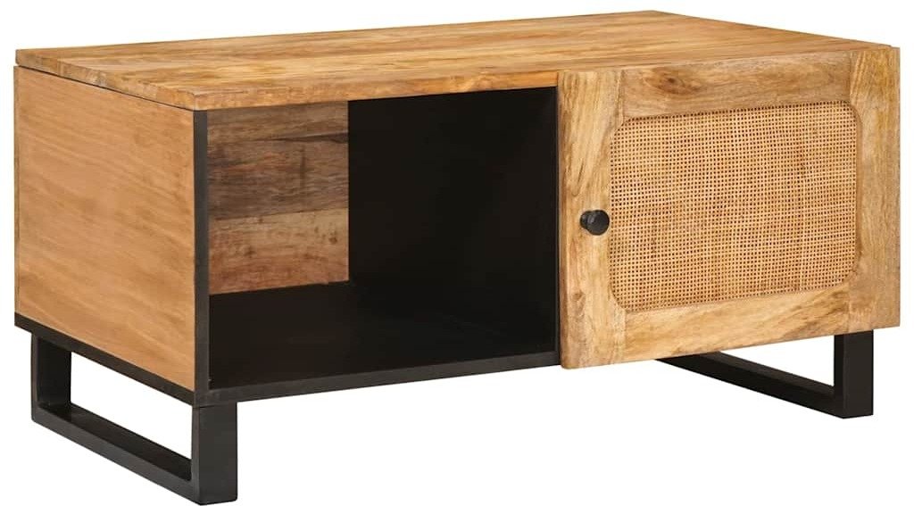 vidaXL Stolik kawowy Naturalny 80 x 50 x 40 cm Drewno mango
