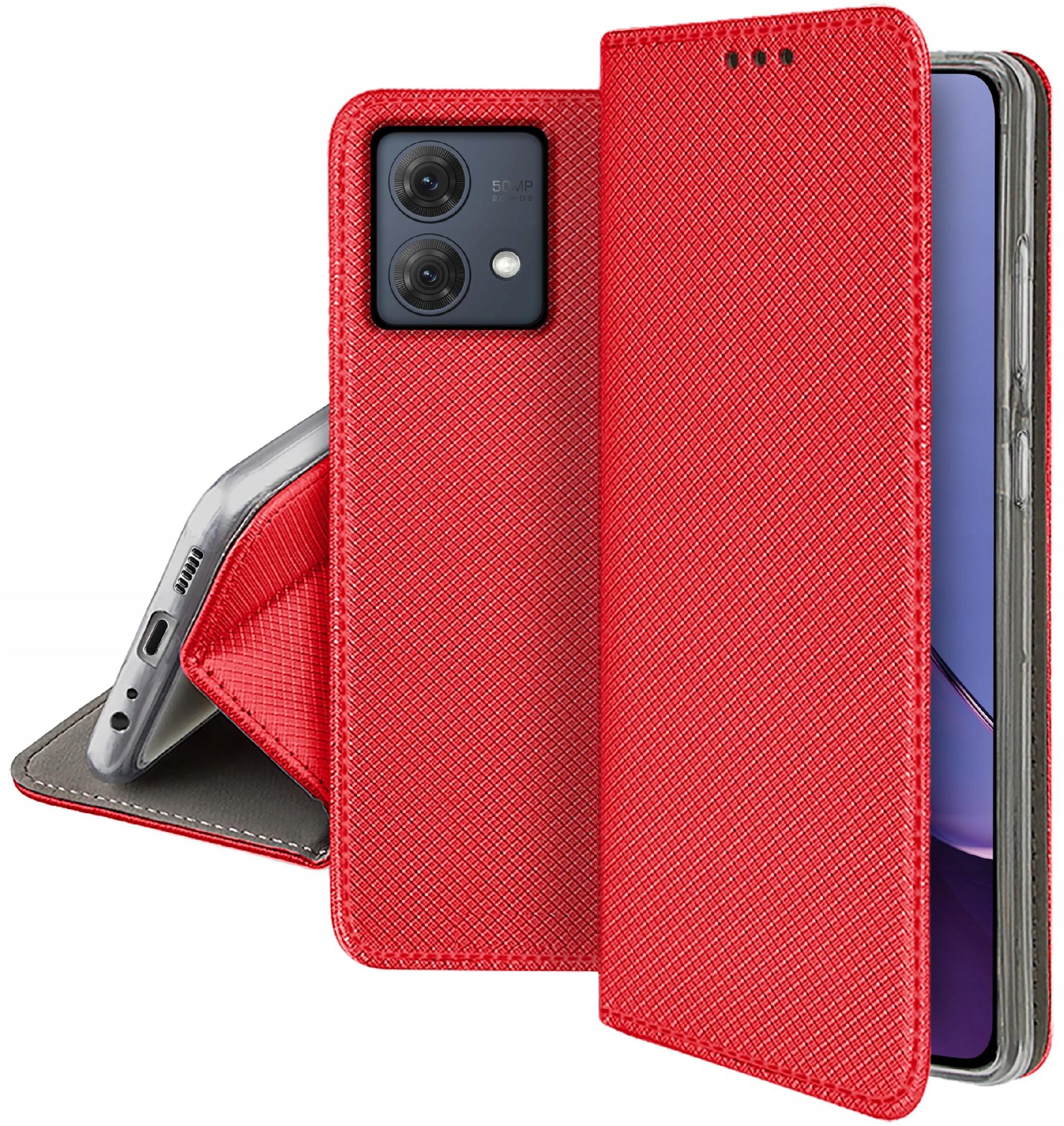 Etui do Motorola Moto G84 5G SMART MAGNET CASE PORTFEL + SZKŁO 9H