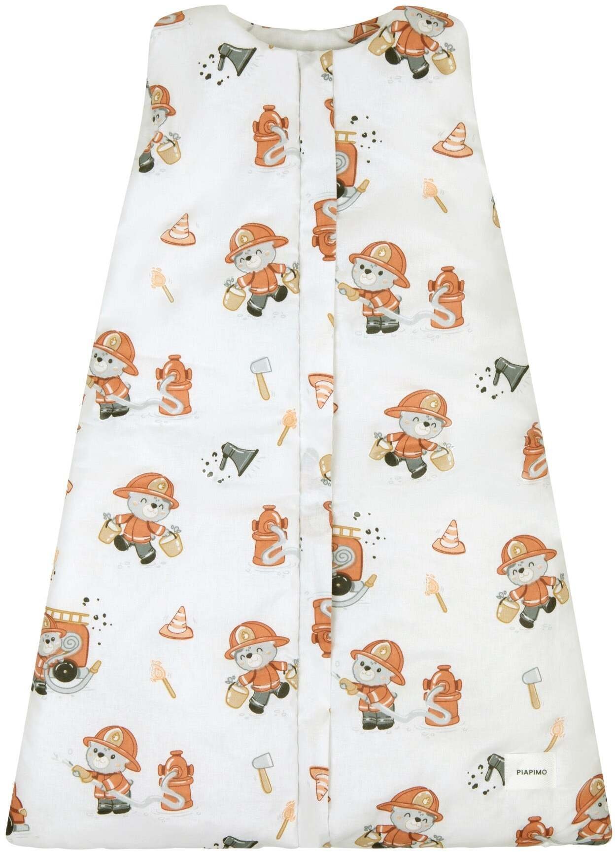 PIAPIMO-ŚPIWOREK BAWEŁNIANY Z NOGAWKAMI 2,5 TOG 0-6M STRAŻAK MIŚ