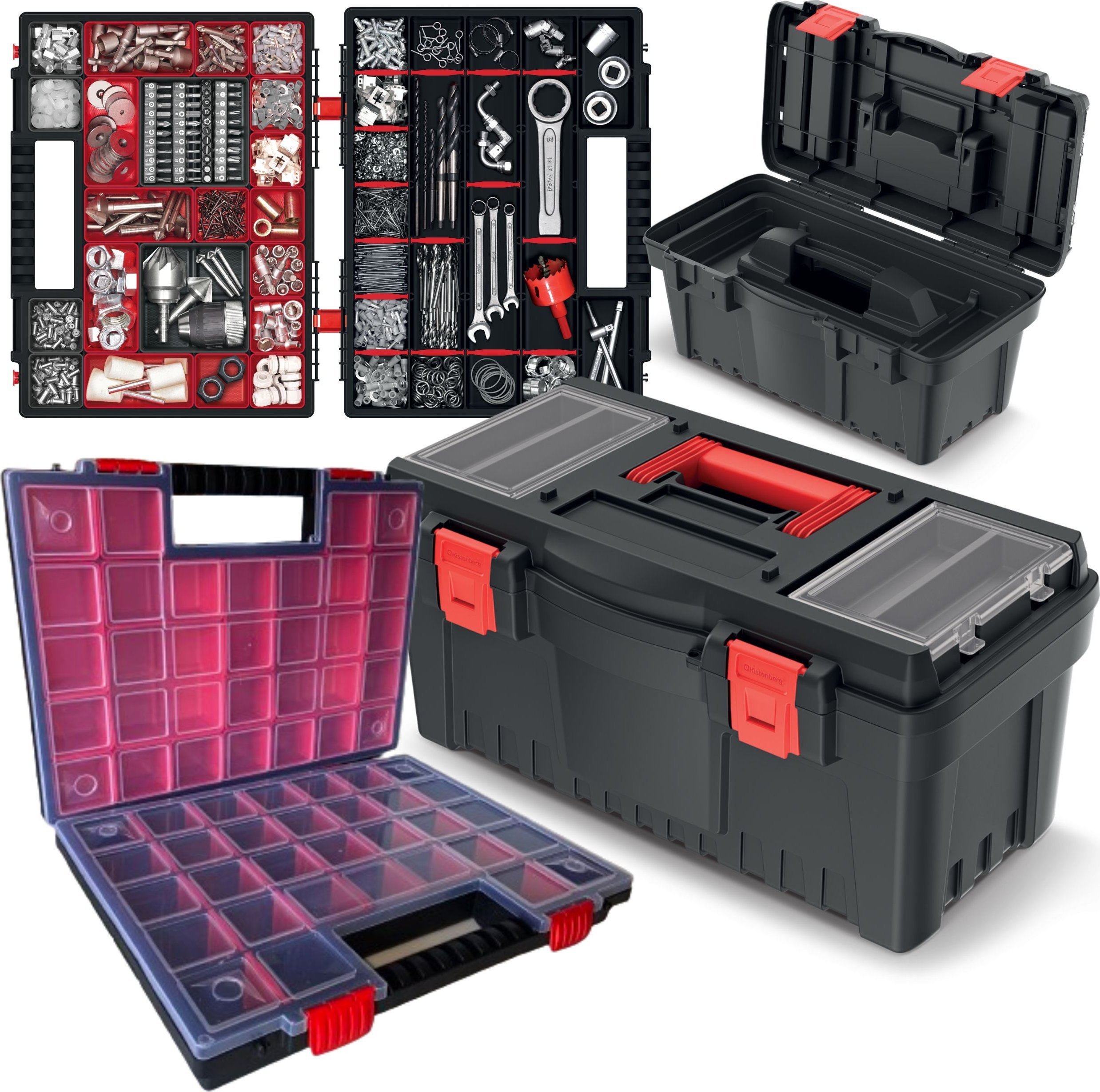 Prosperplast Zestaw Skrzynka narzędziowa KDR5530 + Organizer NORD16DUO DIKEL