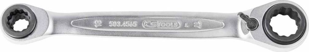 KS Tools KS Tools Klucz oczkowy 4w1 z grzechotką, dwustronny, 10x13x17x19 mm