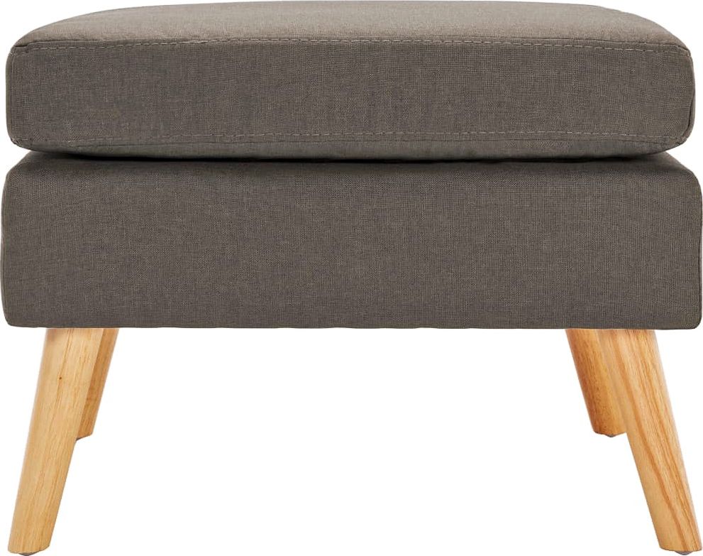 Elior Tapicerowana nowoczesna pufa taupe - Elesar