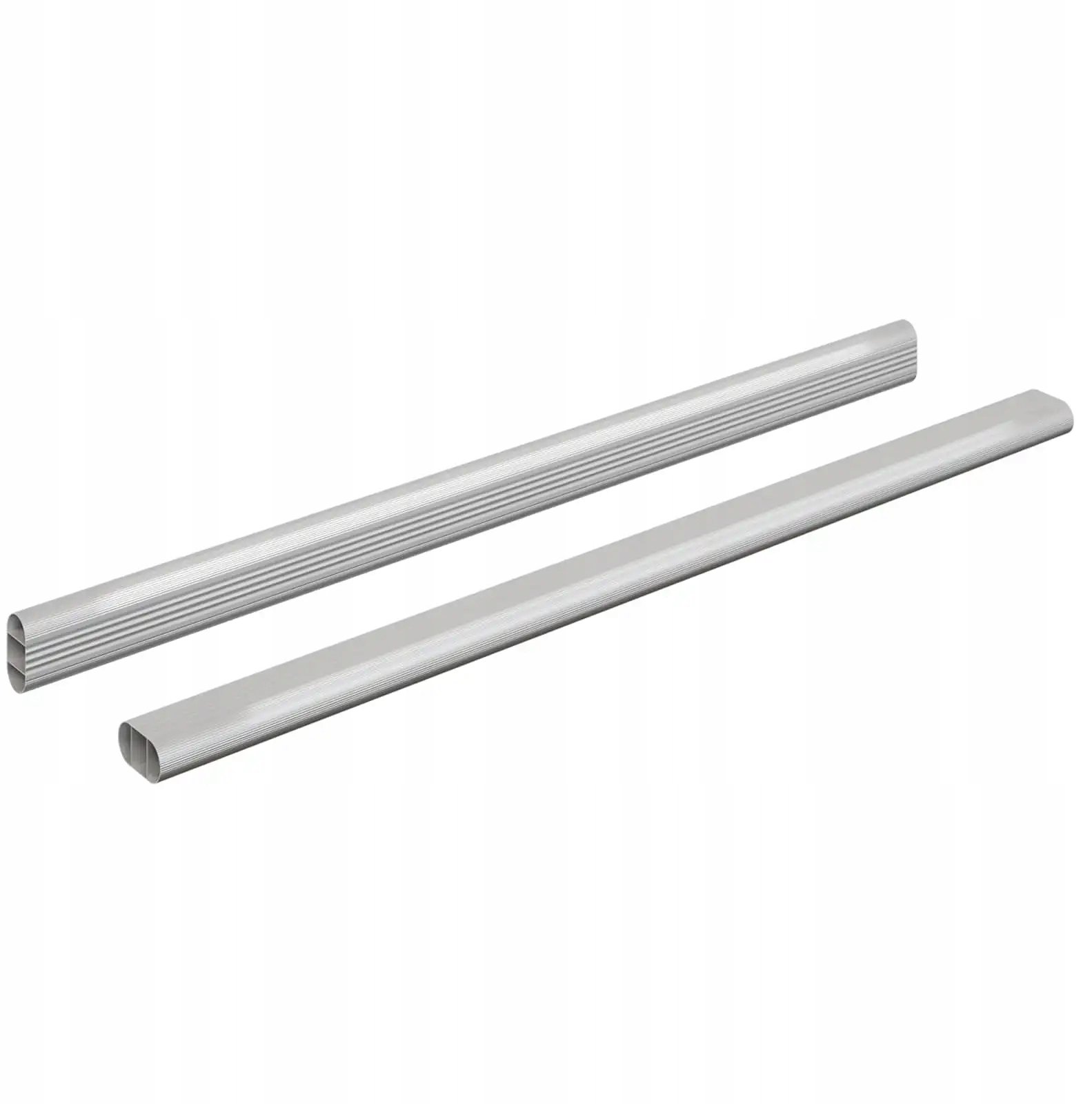 vidaXL Drążek do szafy 2 pcs Srebrny 764 x 15 x 29 mm Stop Aluminium