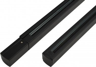 Azzardo Czarny system szynowy AZzardo szyna 3-fazowa TRACK SET 1M + END POWER+ END CAP BK AZ2987