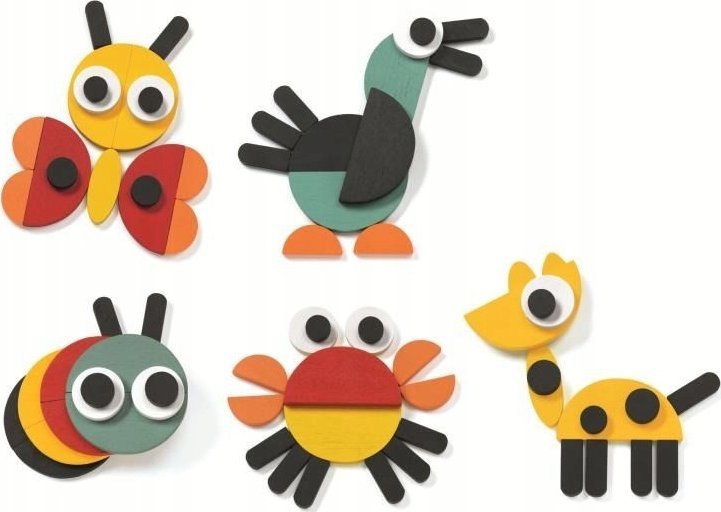 Djeco Djeco Paveikslėlių konstruktorius - Ze Geoanimo