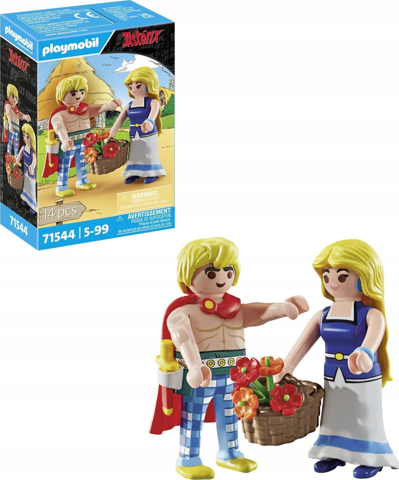 Figurka Playmobil Zestaw Asterix 71544 Tragikomiks i Falbala
