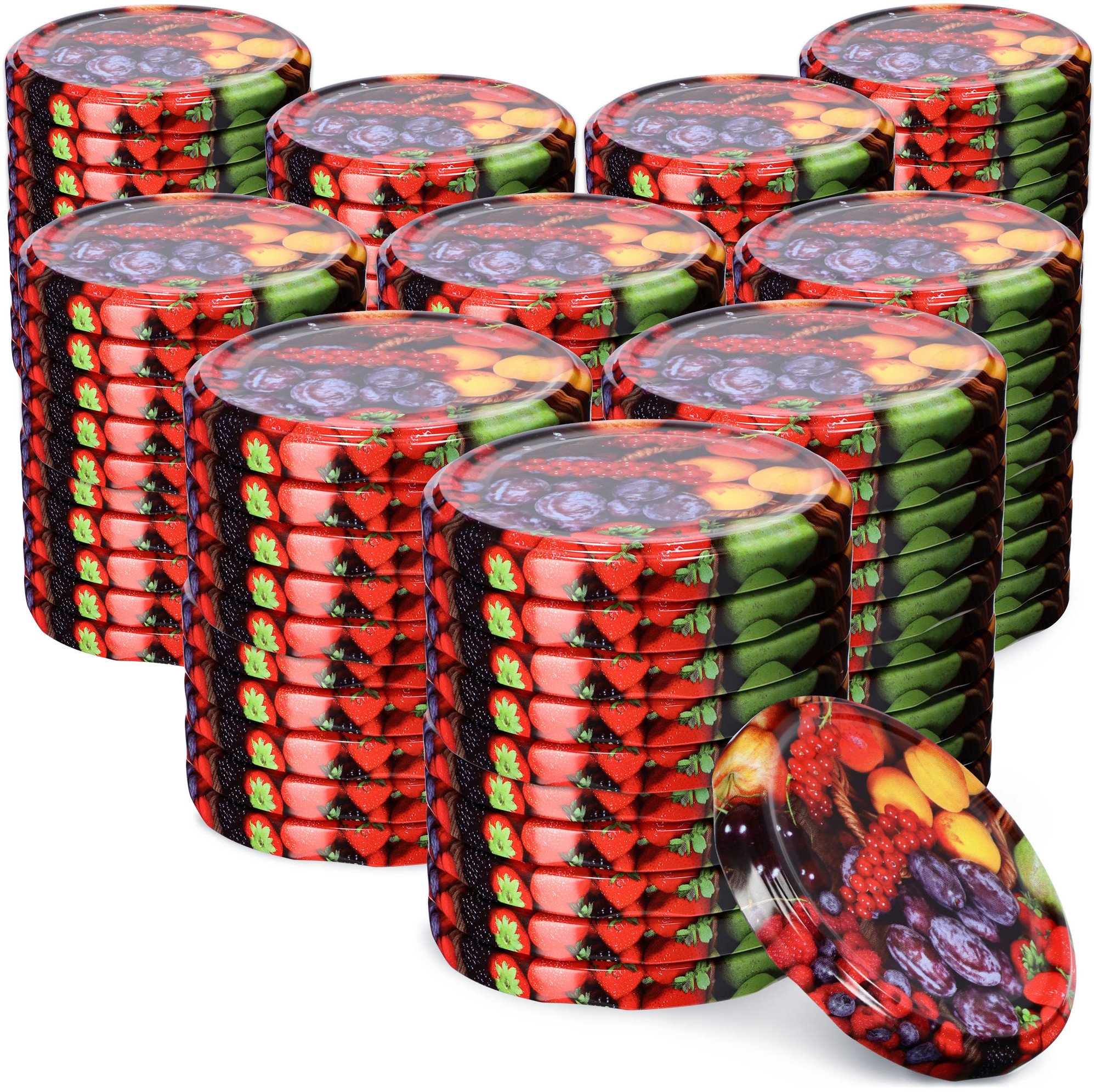 KADAX 100x Zakrętki Do Słoików Fi 82 Nakrętki Na Słoiki Wieczka Przetwory