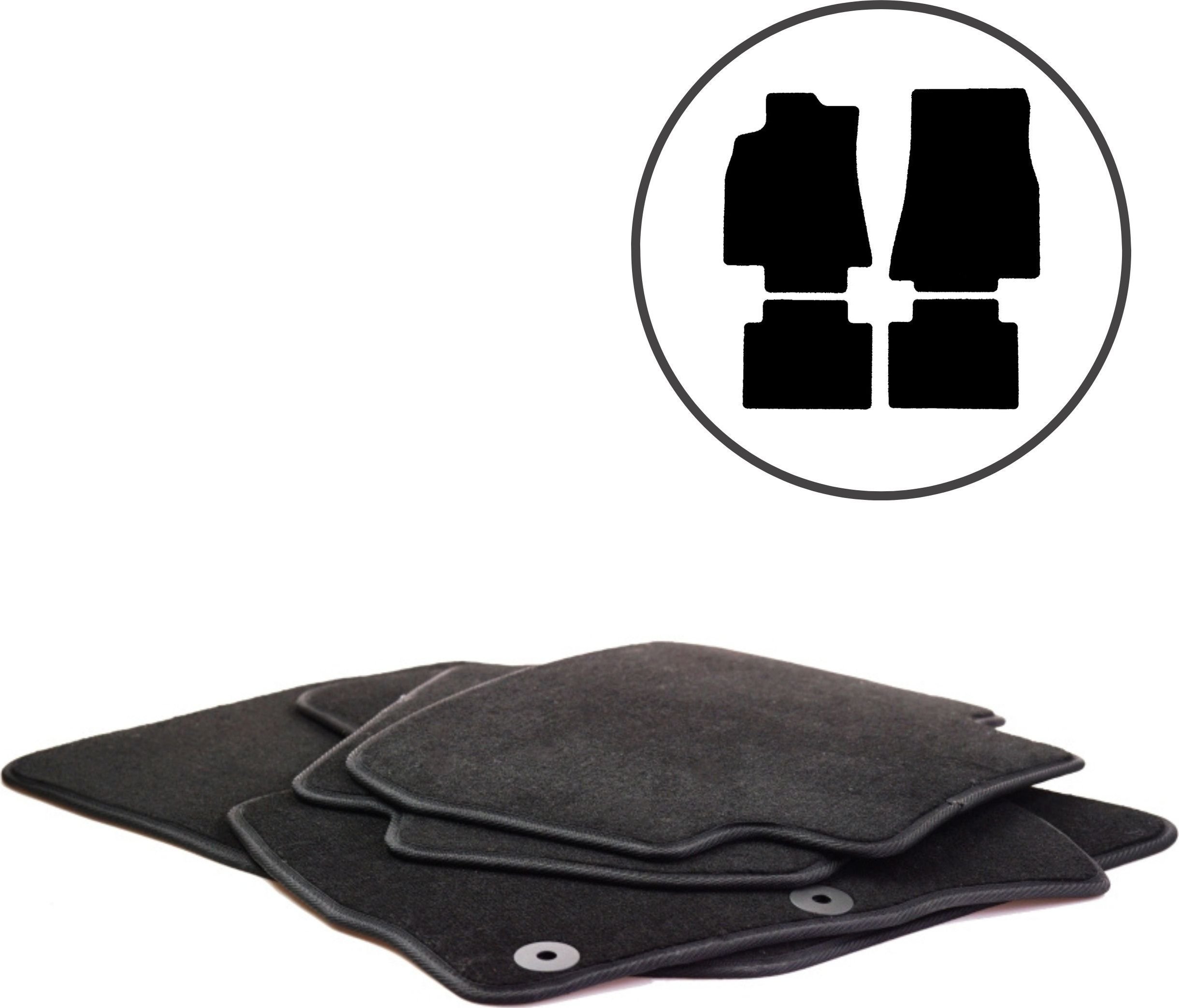 Dikel 4 Dywaniki samochodowe Mercedes-Benz Klasa A W169