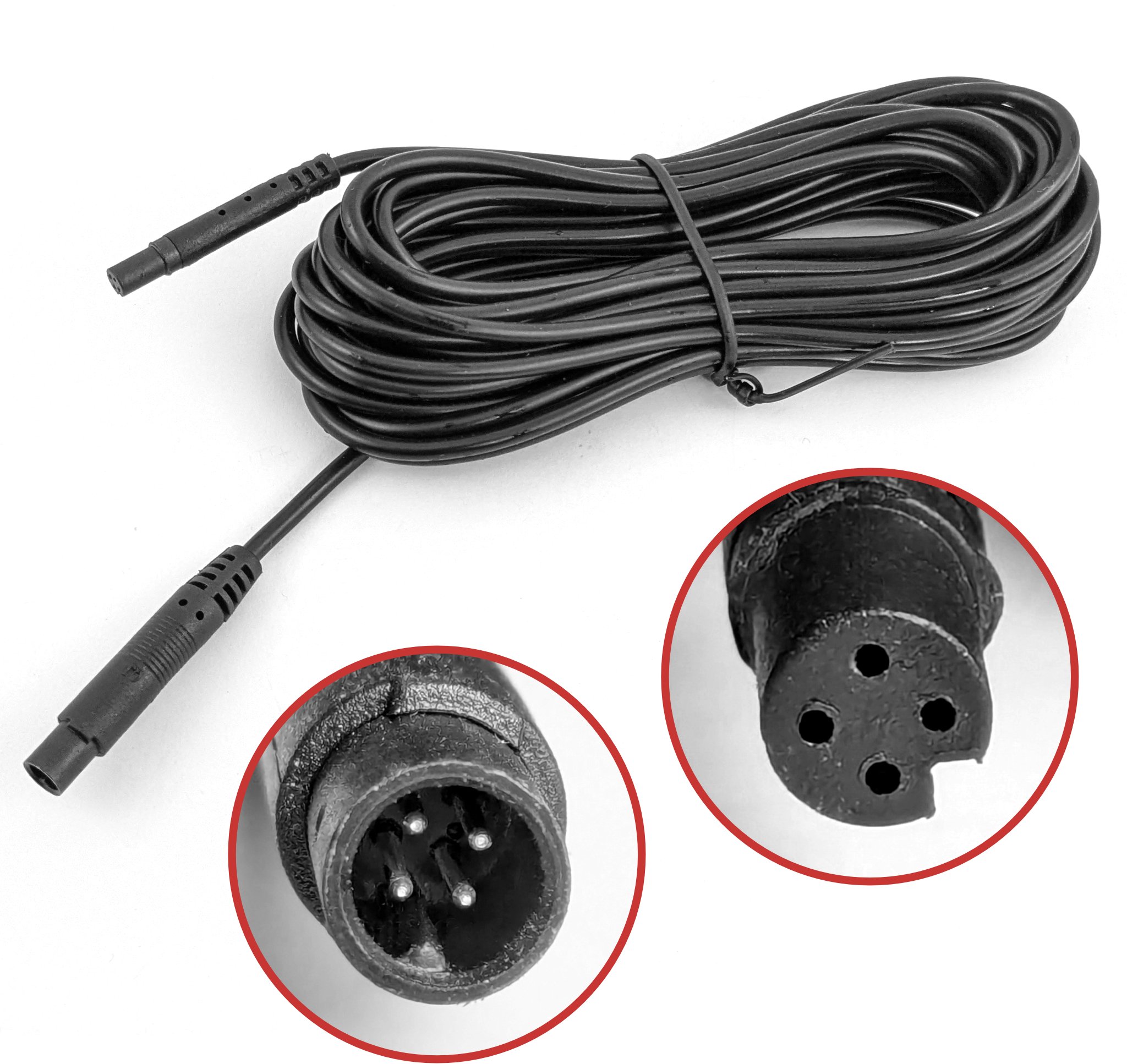 Przedłużacz Kabel Wideo 6m Gniazdo Wtyk 4pin do Kamer Cofania Rejestratorów