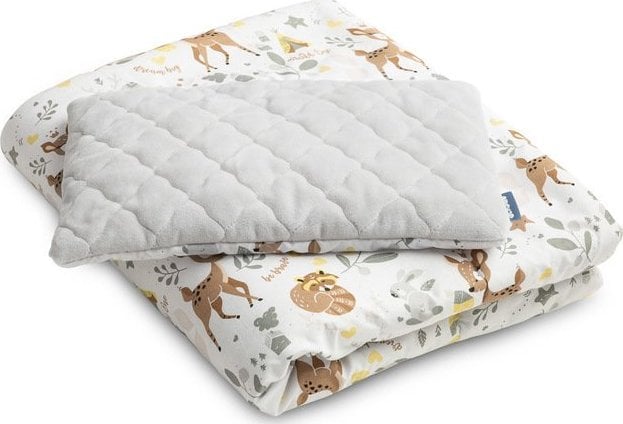 Sensillo KOMPLET DO ŁÓŻECZKA LEŚNA PRZYGODA PLUSZ KARO