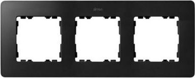 Kontakt-Simon Simon Detail 82 Ramka potrójna Detail ORIGINAL-premium GRAFIT / podstawa Aluminiowa 8200630-238