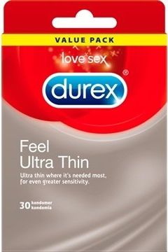 Durex Durex prezervatyvai Ultra Thin, 30 vnt