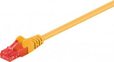 Goobay Wentronic Goobay CAT 6 Patch Cable, U/UTP, yellow, 0.5 m - CCA coppergemisch (68433)