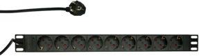 LogiLink Listwa zasilająca PDU 19" 1U 9x Schuko CEE 7/3 (PDU9C03)