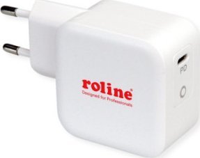 Adapter USB Roline Ładowarka USB ROLINE z wtyczką Euro, 1x USB typu C, PD, 61W