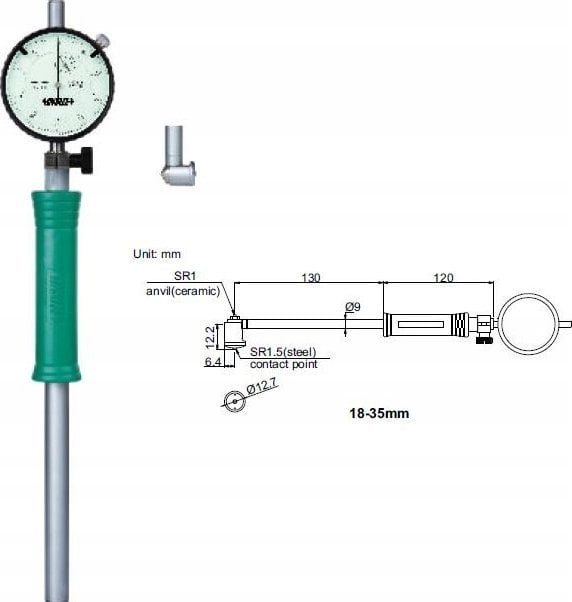 Insize Średnicówka zegarowa MDHC (2322-35A)