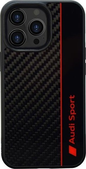 DefaultBrand Audi Carbon Fiber iPhone 13 Pro / 13 6.1" czarny/black hardcase AUS-TPUPCIP13P-R8/D1-BK
