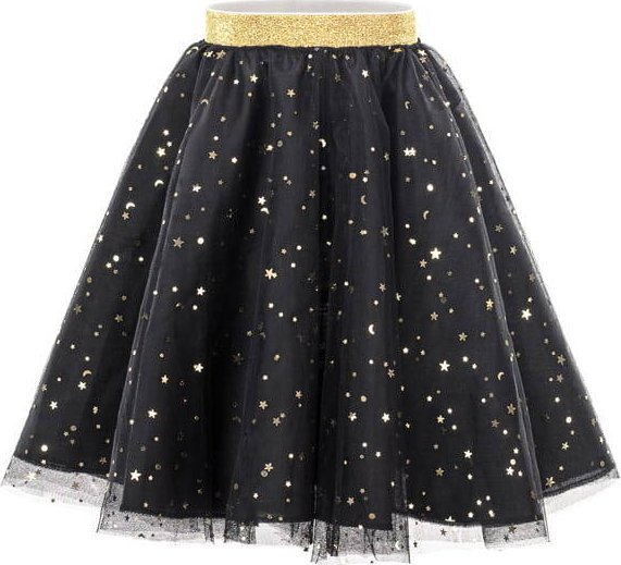 PartyDeco Strój dla dziewczynki - Spódniczka, uniwersalny, czarny one size