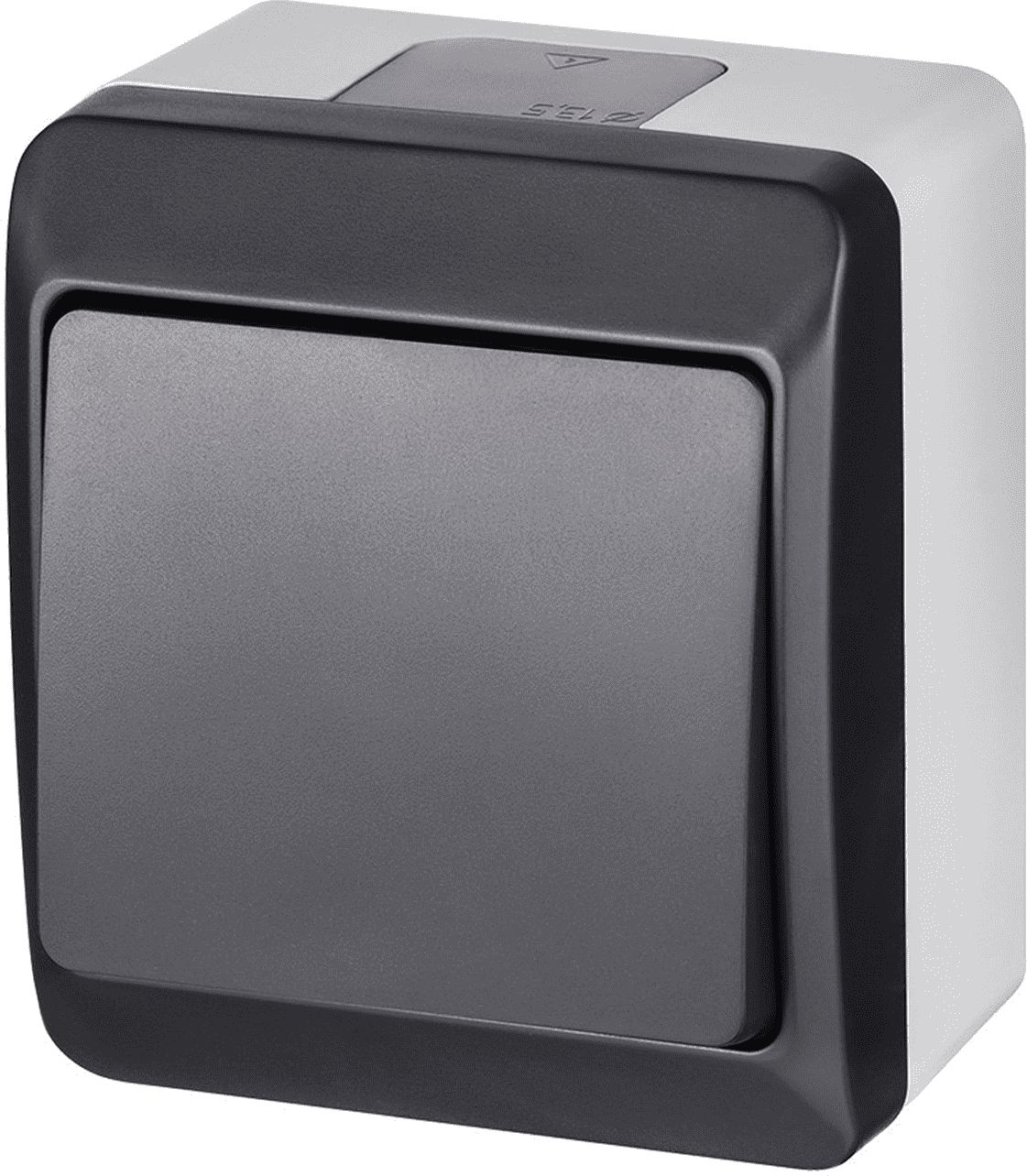 Elektro-Plast Hermes Łącznik schodowy hermetyczny IP44 antracyt (0331-07)