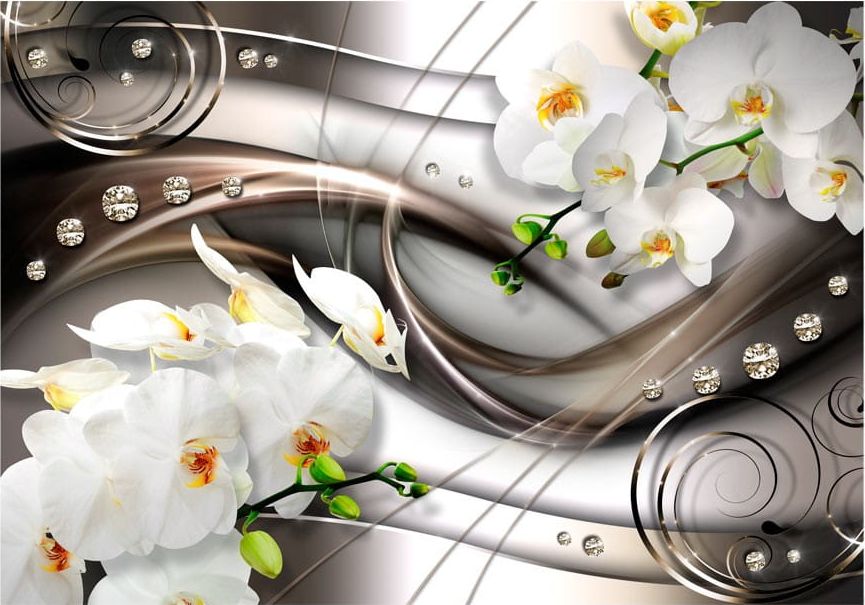 DecoNest Fototapeta - Bryza i orchidea - 200X140