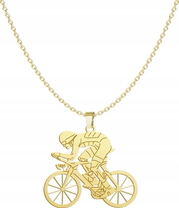 Radziszewska Jewellery Pozłacany Naszyjnik Kolarstwo DEDYKACJA GRATIS