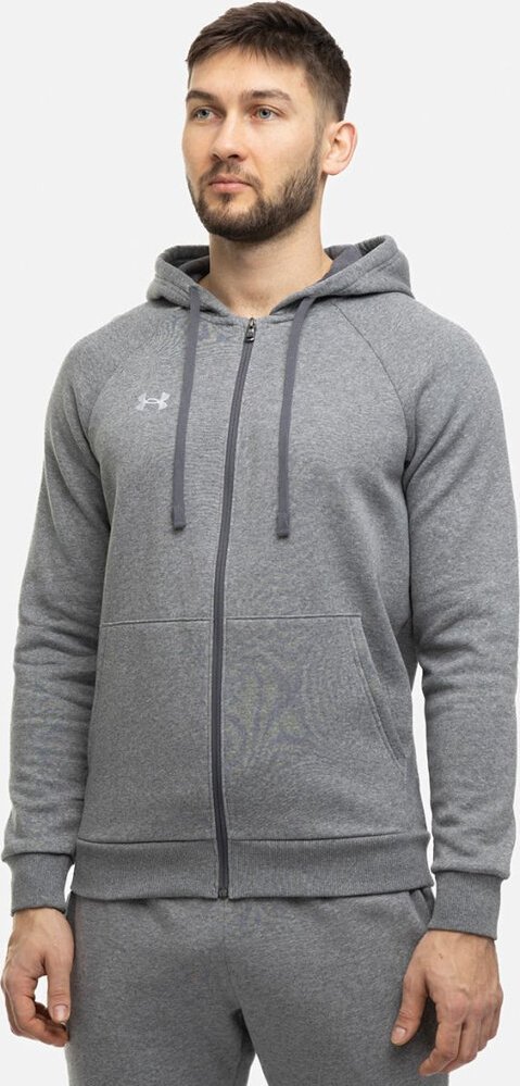 Under Armour Bluza męska Under Armour Rival Fleece FZ Hoodie szara 1379767 025 M