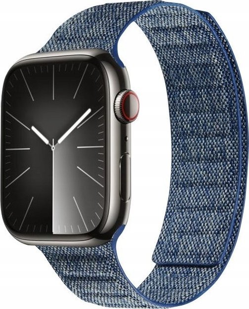 Crong Crong Melange - Pasek magnetyczny do Apple Watch 42/44/45/49 mm (niebieski melanż)